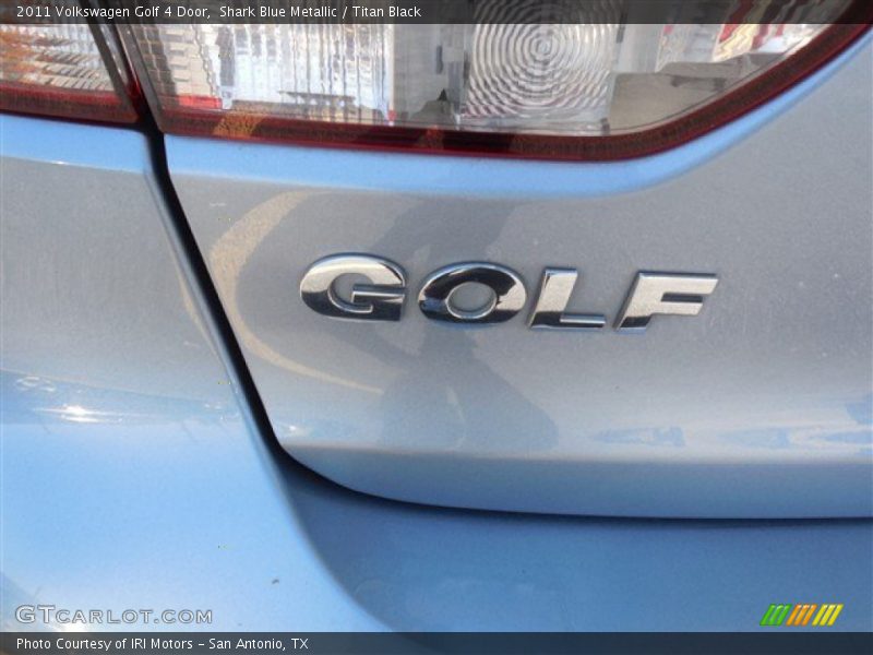 Shark Blue Metallic / Titan Black 2011 Volkswagen Golf 4 Door