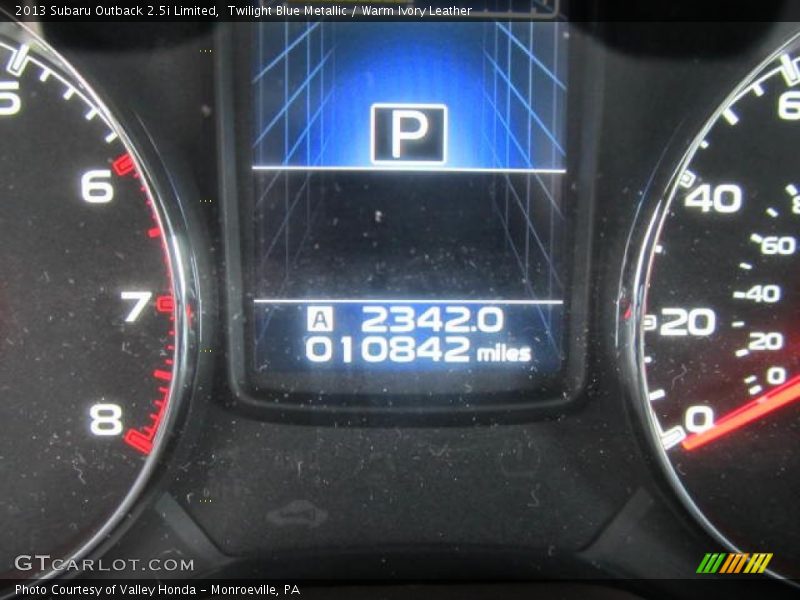 Twilight Blue Metallic / Warm Ivory Leather 2013 Subaru Outback 2.5i Limited