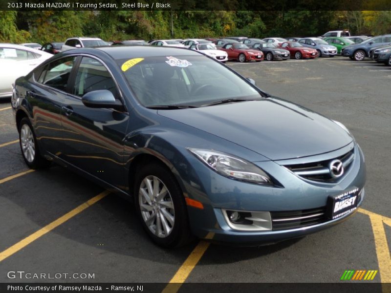 Steel Blue / Black 2013 Mazda MAZDA6 i Touring Sedan