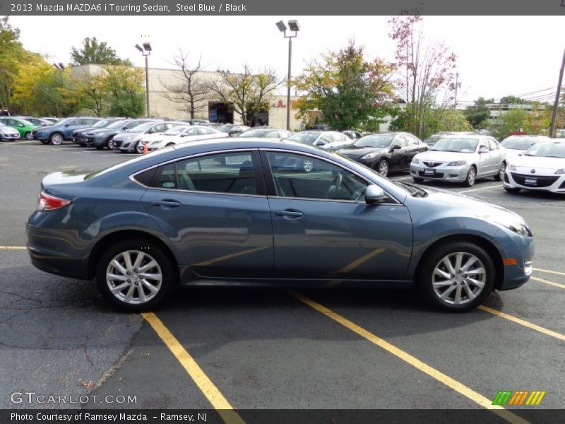 Steel Blue / Black 2013 Mazda MAZDA6 i Touring Sedan