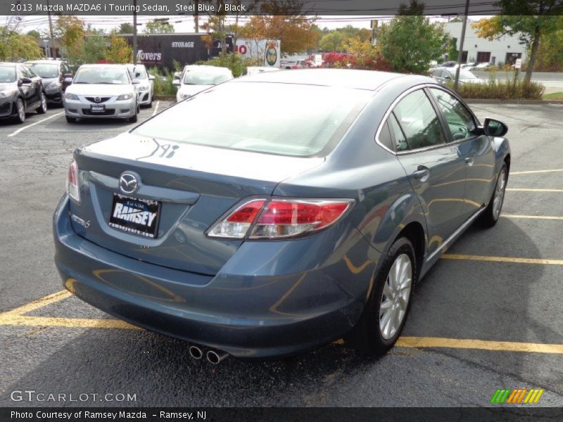 Steel Blue / Black 2013 Mazda MAZDA6 i Touring Sedan