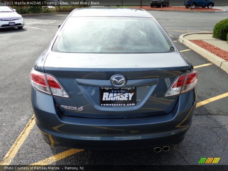 Steel Blue / Black 2013 Mazda MAZDA6 i Touring Sedan
