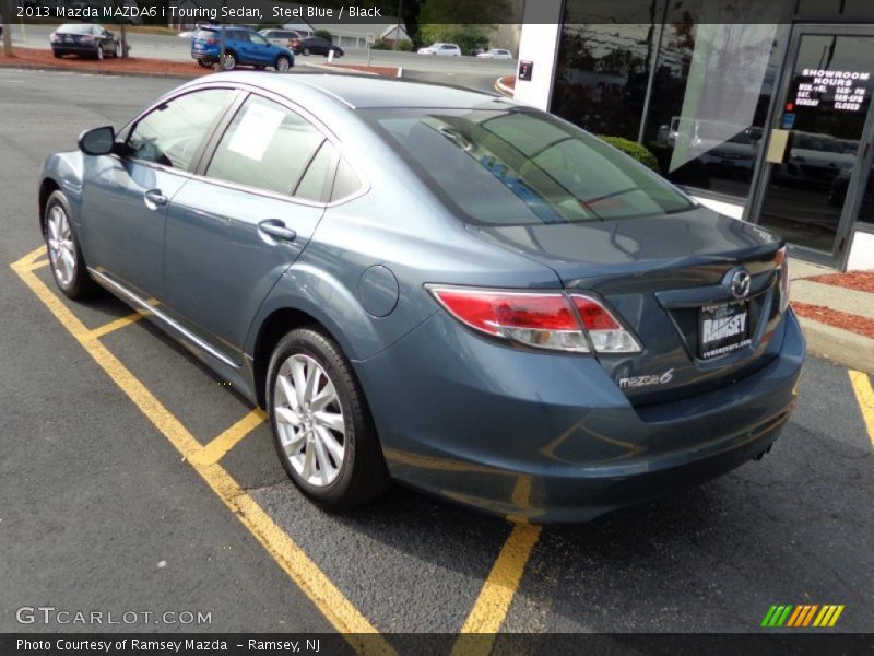 Steel Blue / Black 2013 Mazda MAZDA6 i Touring Sedan