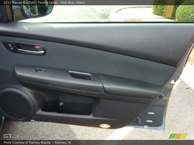 Steel Blue / Black 2013 Mazda MAZDA6 i Touring Sedan