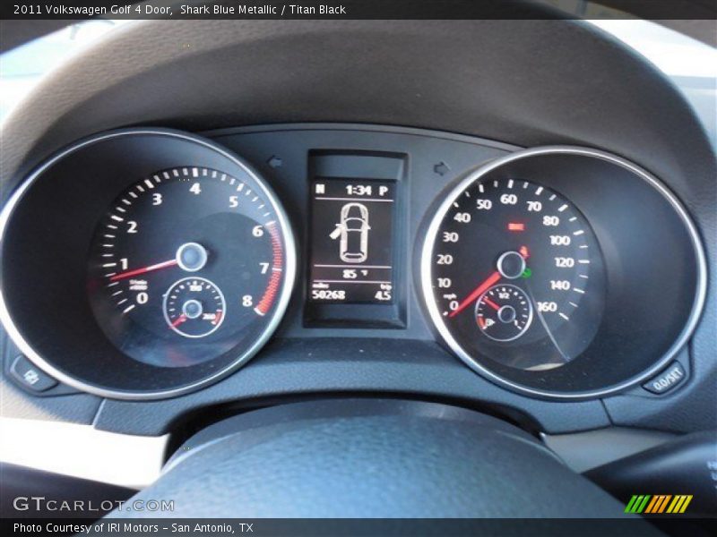 Shark Blue Metallic / Titan Black 2011 Volkswagen Golf 4 Door