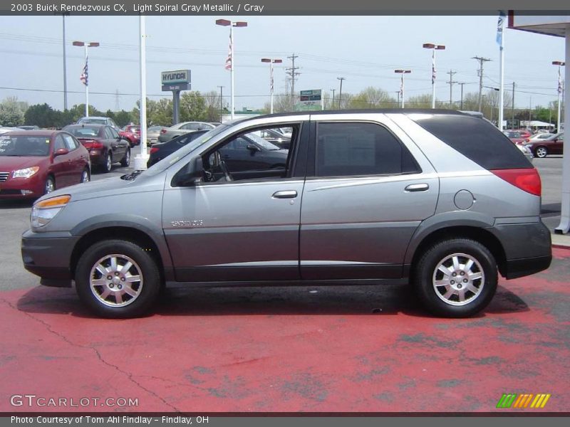 Light Spiral Gray Metallic / Gray 2003 Buick Rendezvous CX