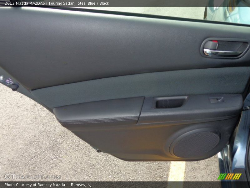 Steel Blue / Black 2013 Mazda MAZDA6 i Touring Sedan