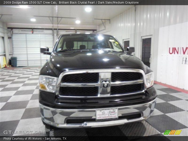 Brilliant Black Crystal Pearl / Dark Slate/Medium Graystone 2009 Dodge Ram 1500 SLT Crew Cab
