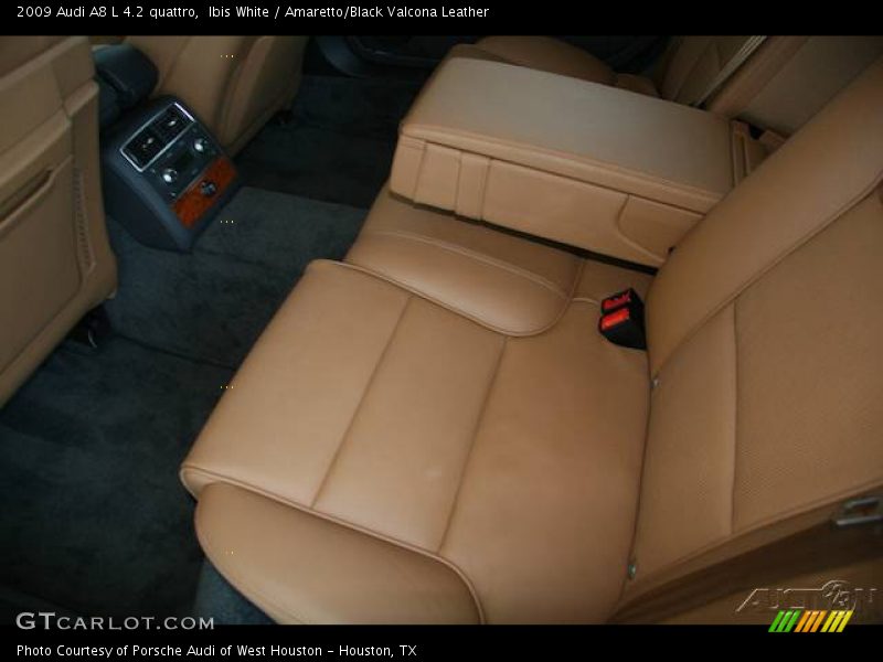 Ibis White / Amaretto/Black Valcona Leather 2009 Audi A8 L 4.2 quattro