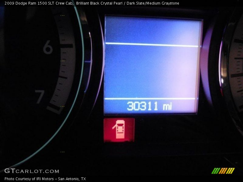 Brilliant Black Crystal Pearl / Dark Slate/Medium Graystone 2009 Dodge Ram 1500 SLT Crew Cab