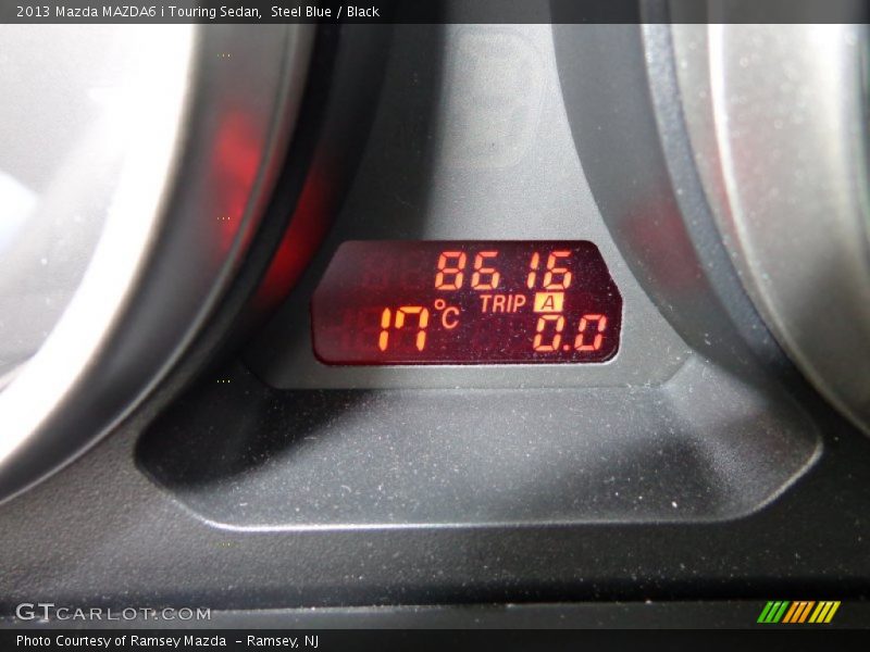 Steel Blue / Black 2013 Mazda MAZDA6 i Touring Sedan