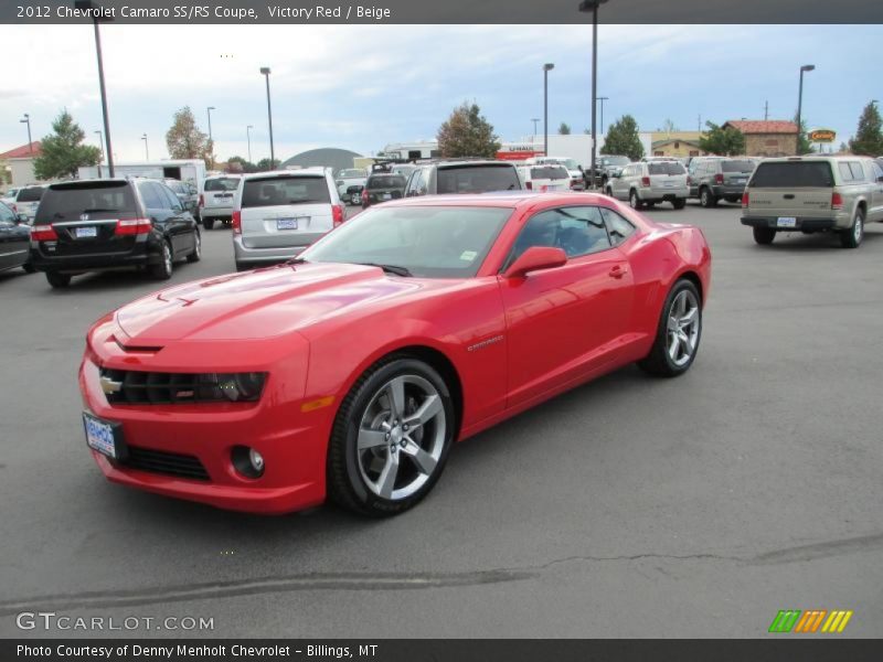 Victory Red / Beige 2012 Chevrolet Camaro SS/RS Coupe