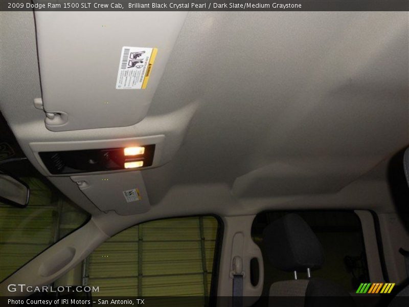 Brilliant Black Crystal Pearl / Dark Slate/Medium Graystone 2009 Dodge Ram 1500 SLT Crew Cab