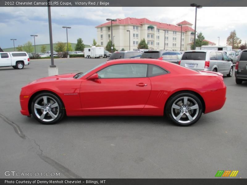 Victory Red / Beige 2012 Chevrolet Camaro SS/RS Coupe