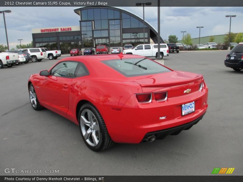 Victory Red / Beige 2012 Chevrolet Camaro SS/RS Coupe