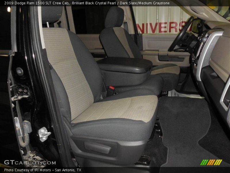 Brilliant Black Crystal Pearl / Dark Slate/Medium Graystone 2009 Dodge Ram 1500 SLT Crew Cab