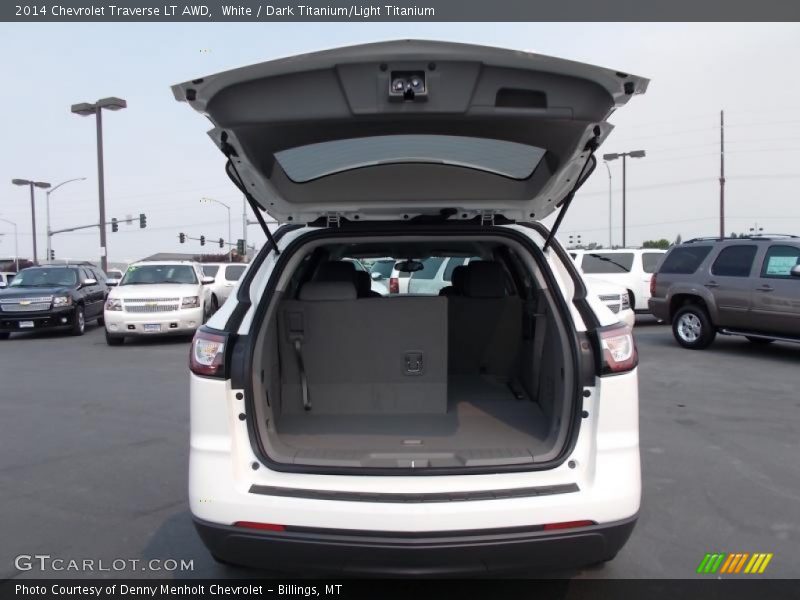 White / Dark Titanium/Light Titanium 2014 Chevrolet Traverse LT AWD