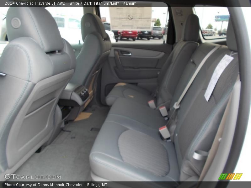 White / Dark Titanium/Light Titanium 2014 Chevrolet Traverse LT AWD