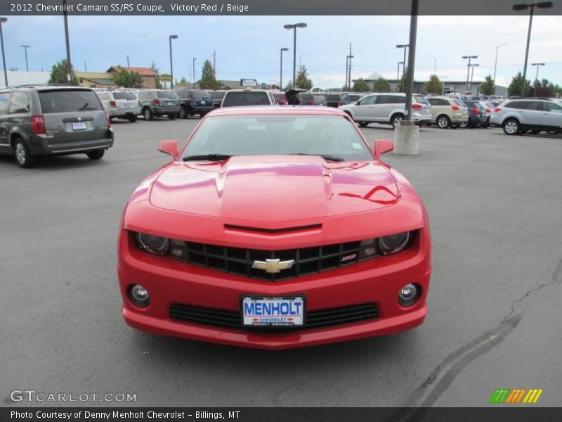 Victory Red / Beige 2012 Chevrolet Camaro SS/RS Coupe