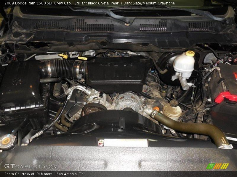Brilliant Black Crystal Pearl / Dark Slate/Medium Graystone 2009 Dodge Ram 1500 SLT Crew Cab