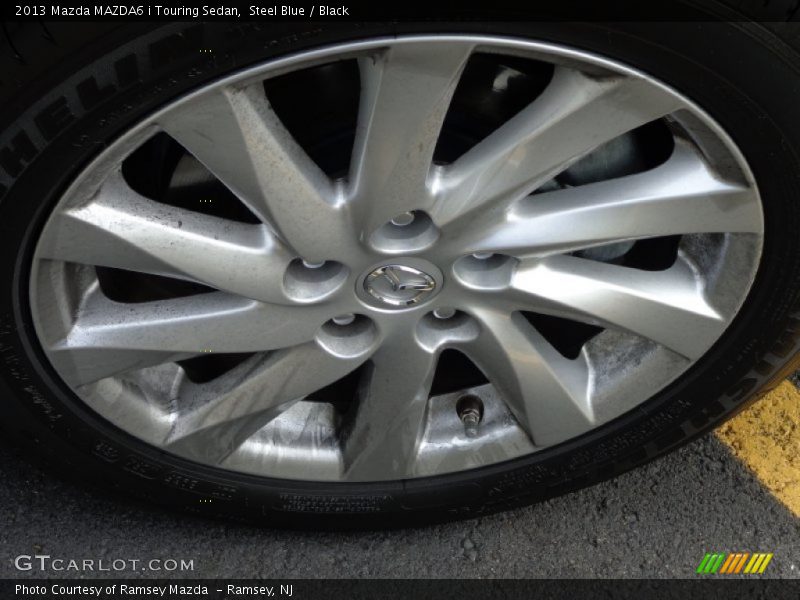 Steel Blue / Black 2013 Mazda MAZDA6 i Touring Sedan