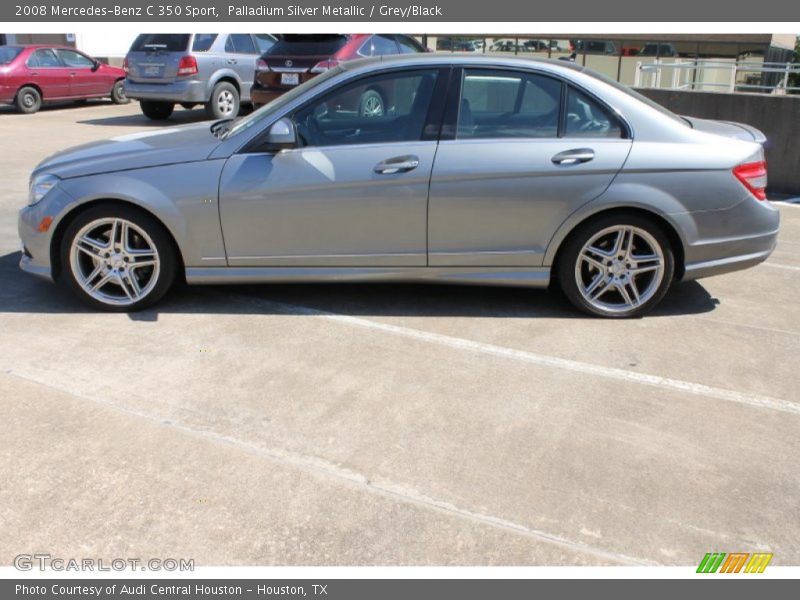Palladium Silver Metallic / Grey/Black 2008 Mercedes-Benz C 350 Sport