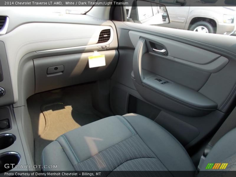 White / Dark Titanium/Light Titanium 2014 Chevrolet Traverse LT AWD