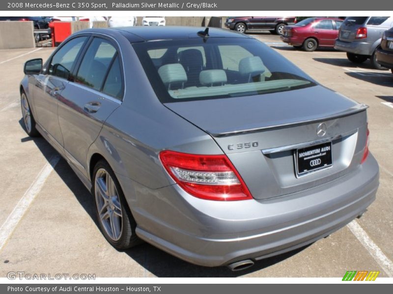 Palladium Silver Metallic / Grey/Black 2008 Mercedes-Benz C 350 Sport