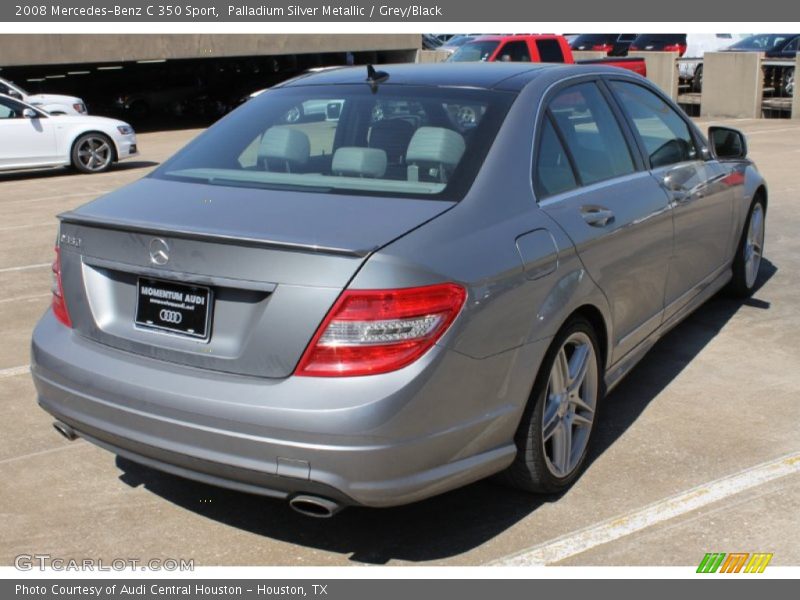 Palladium Silver Metallic / Grey/Black 2008 Mercedes-Benz C 350 Sport
