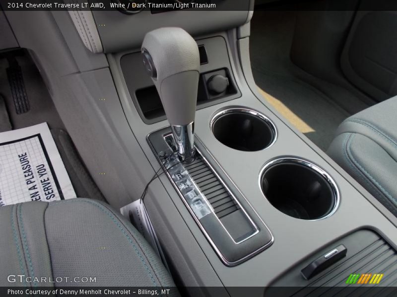 White / Dark Titanium/Light Titanium 2014 Chevrolet Traverse LT AWD