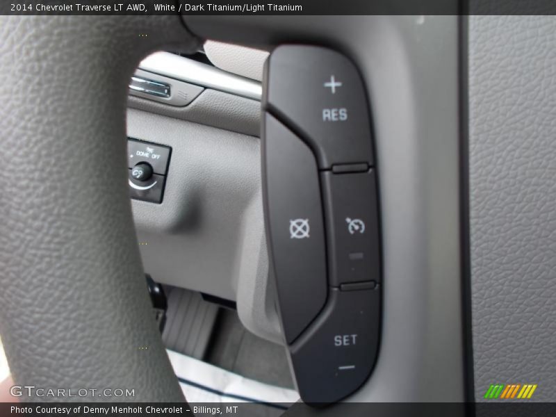White / Dark Titanium/Light Titanium 2014 Chevrolet Traverse LT AWD