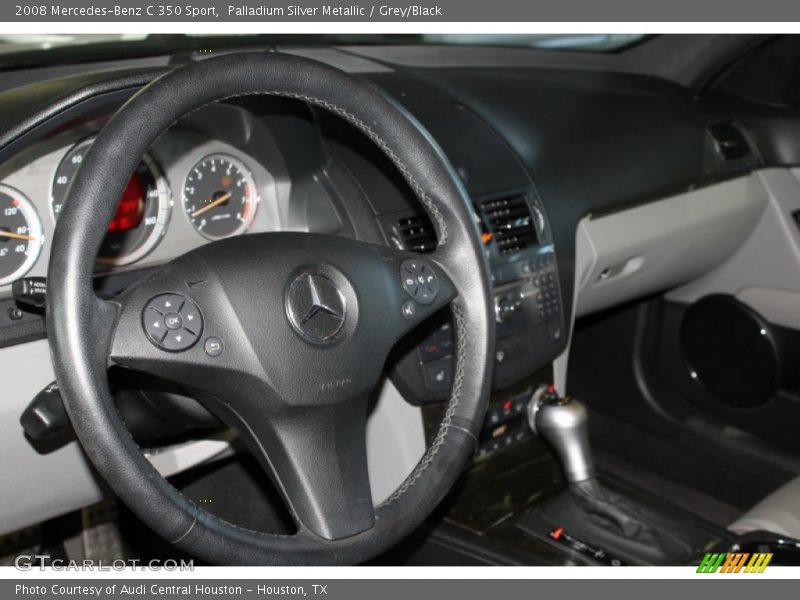 Palladium Silver Metallic / Grey/Black 2008 Mercedes-Benz C 350 Sport