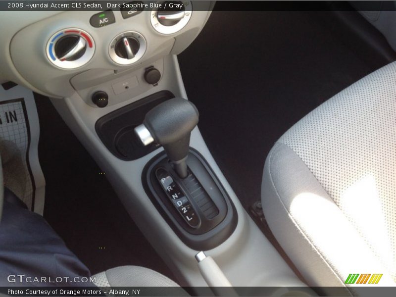 Dark Sapphire Blue / Gray 2008 Hyundai Accent GLS Sedan