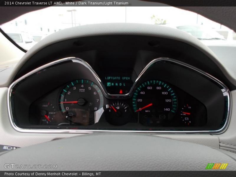 White / Dark Titanium/Light Titanium 2014 Chevrolet Traverse LT AWD