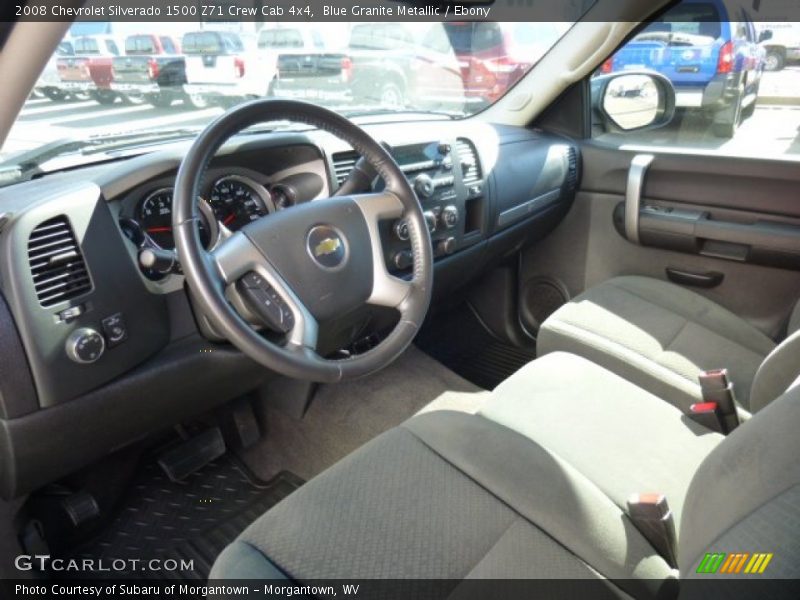 Blue Granite Metallic / Ebony 2008 Chevrolet Silverado 1500 Z71 Crew Cab 4x4