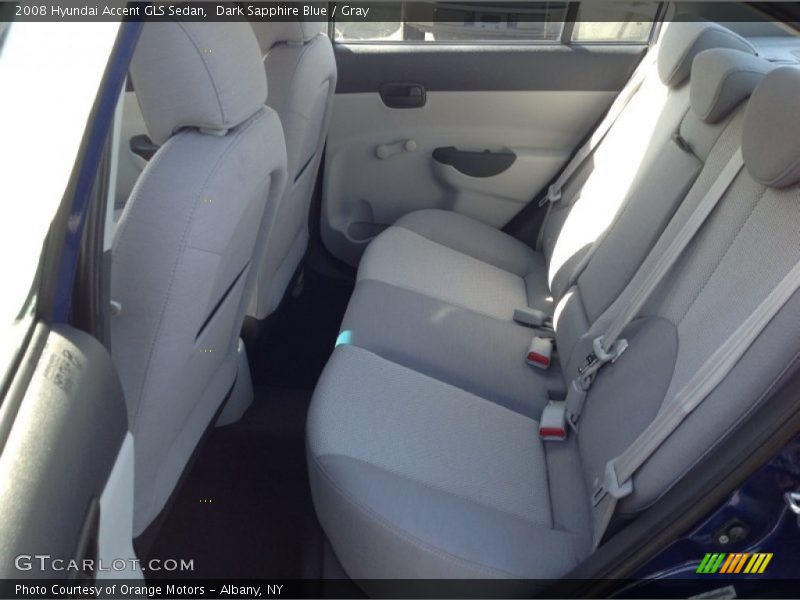 Dark Sapphire Blue / Gray 2008 Hyundai Accent GLS Sedan