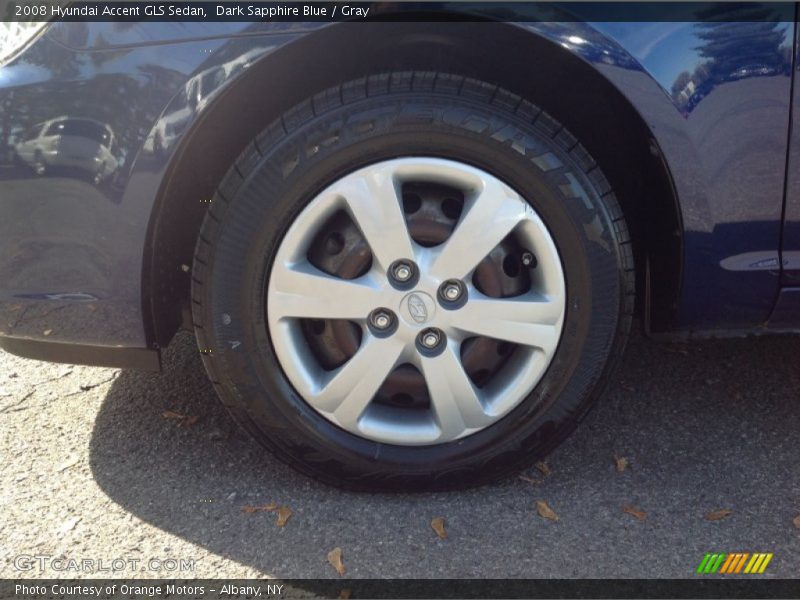 Dark Sapphire Blue / Gray 2008 Hyundai Accent GLS Sedan