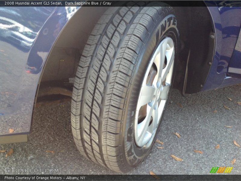 Dark Sapphire Blue / Gray 2008 Hyundai Accent GLS Sedan