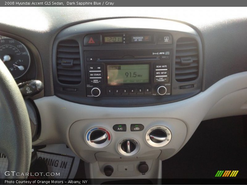 Dark Sapphire Blue / Gray 2008 Hyundai Accent GLS Sedan