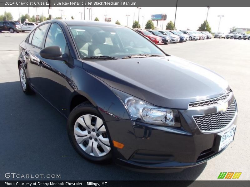 Blue Ray Metallic / Jet Black/Medium Titanium 2014 Chevrolet Cruze LS