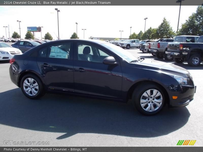 Blue Ray Metallic / Jet Black/Medium Titanium 2014 Chevrolet Cruze LS