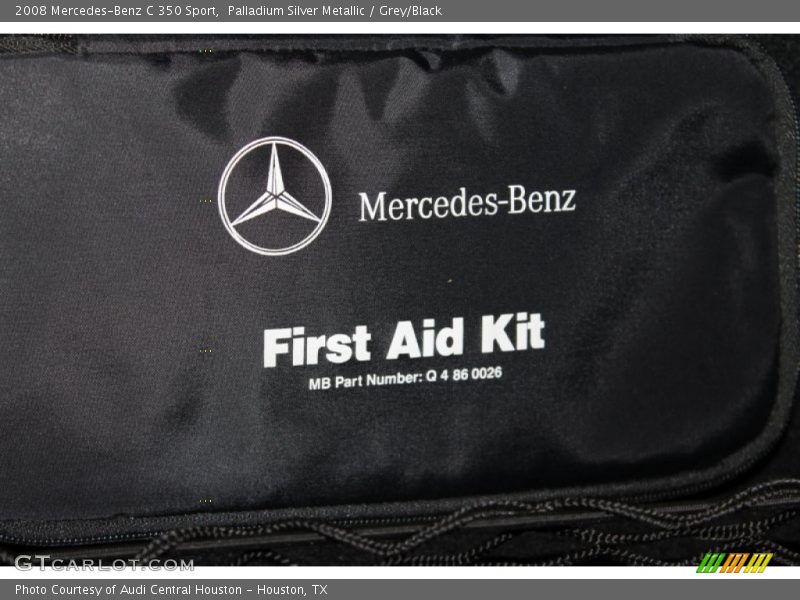 Palladium Silver Metallic / Grey/Black 2008 Mercedes-Benz C 350 Sport