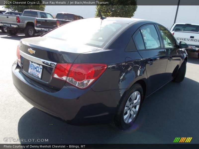 Blue Ray Metallic / Jet Black/Medium Titanium 2014 Chevrolet Cruze LS