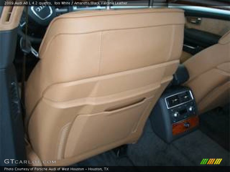 Ibis White / Amaretto/Black Valcona Leather 2009 Audi A8 L 4.2 quattro