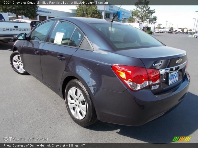 Blue Ray Metallic / Jet Black/Medium Titanium 2014 Chevrolet Cruze LS