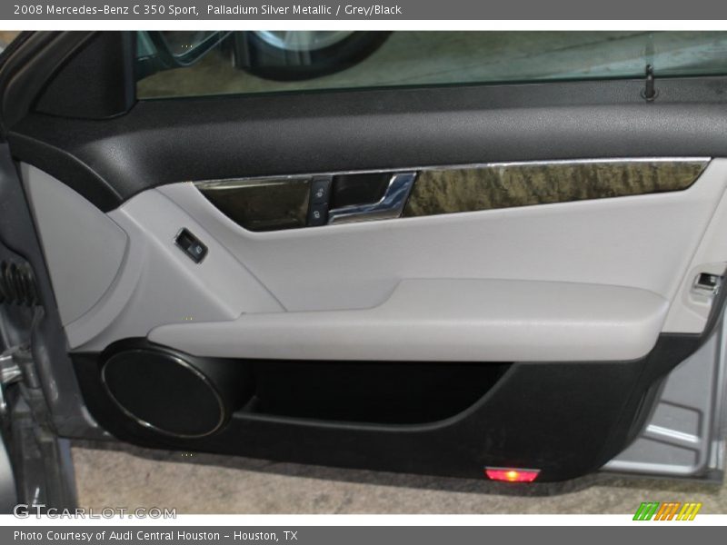 Palladium Silver Metallic / Grey/Black 2008 Mercedes-Benz C 350 Sport