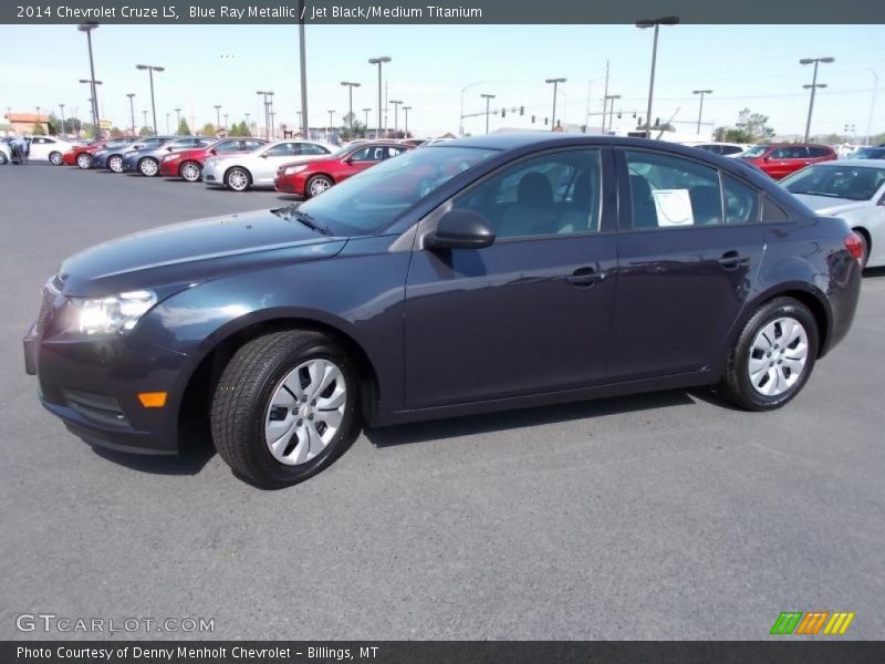 Blue Ray Metallic / Jet Black/Medium Titanium 2014 Chevrolet Cruze LS