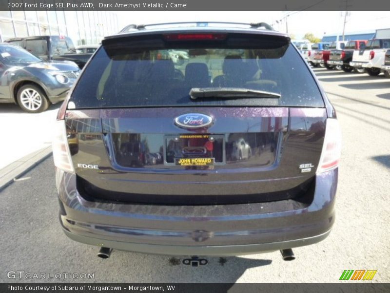 Dark Amethyst Metallic / Camel 2007 Ford Edge SEL Plus AWD