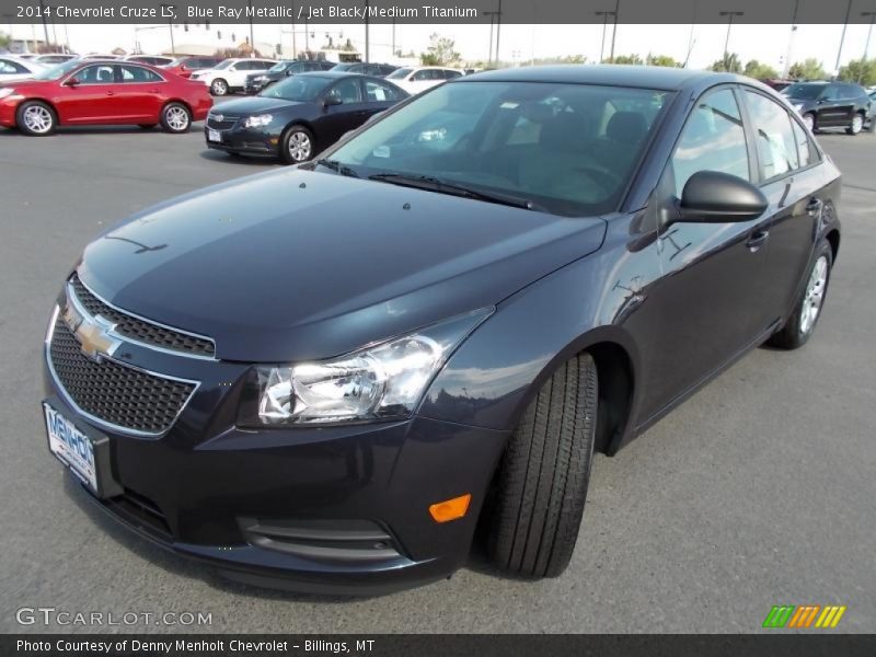 Blue Ray Metallic / Jet Black/Medium Titanium 2014 Chevrolet Cruze LS