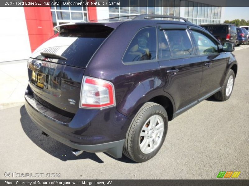 Dark Amethyst Metallic / Camel 2007 Ford Edge SEL Plus AWD